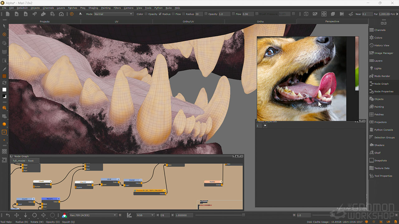 Houdini+Nuke+Mari+ZBrush动物毛发着色器材质教程 Fantasy Creature Texturing & Look Dev