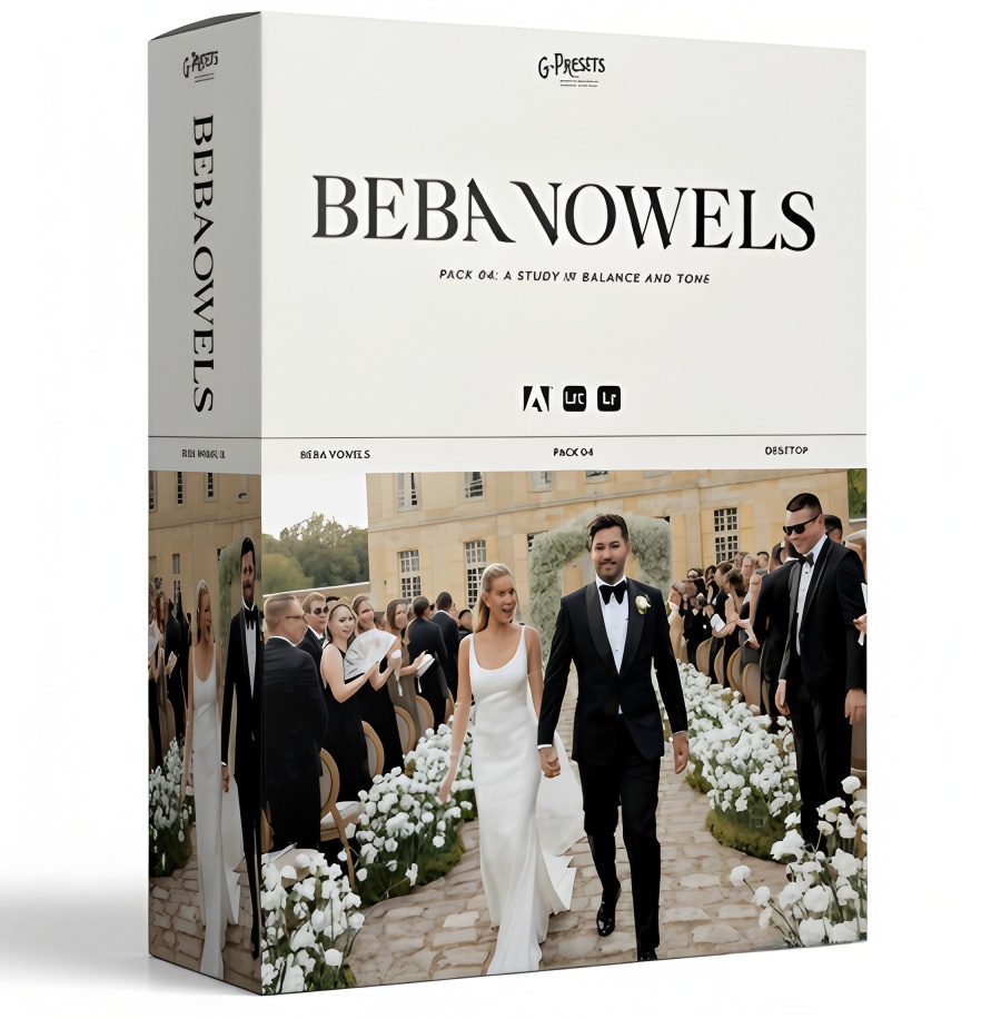 Lightroom预设 专业电影感调色滤镜 人像肖像摄影后期XMP文件 G-Presets - Beba Vowels Pack 04