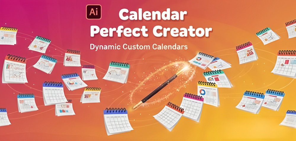 Calendar Perfect Creator v4 - 动态自定义日历（Illustrator Script）
