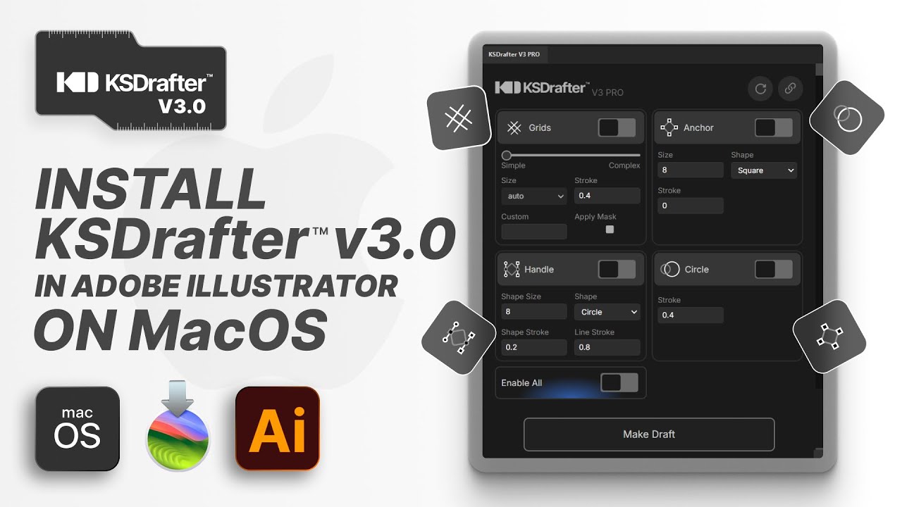 KSDrafter v2/v3 Adobe Illustrator 插件 [Win/Mac]