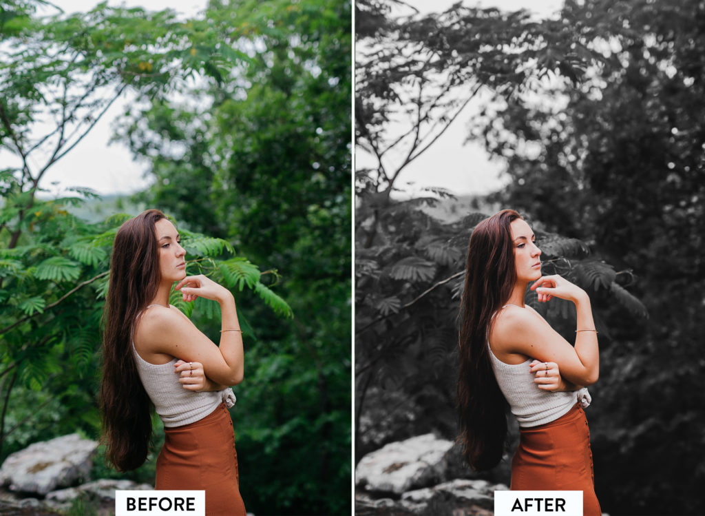 10款豪华黑色系Lightroom预设 手机与电脑LR/ACR通用 暗调高级质感人像旅行博主滤镜