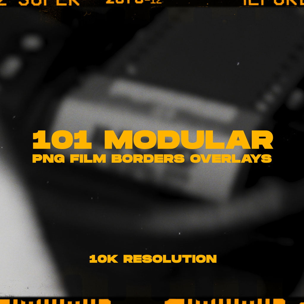 Sickboat照片胶片框PNG叠加素材包 10K分辨率 101+真实35mm/120mm胶片边框与纹理 PHOTO FILM FRAMES: PNG FILM BORDERS + TEXTURE (10K)