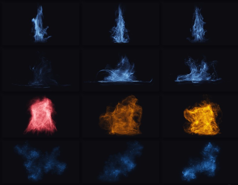 魔法烟火 137个4K视觉特效视频素材包 影视级绚丽光效粒子火焰烟花后期合成特效