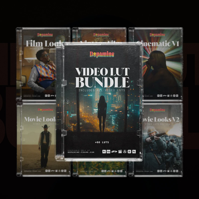 60+高级电影感LUT调色套装 含Halation胶片光晕Powergrade 支持AE/PR/达芬奇/FCPX/剪映 Dopamine Frame - The Complete LUT Bundle