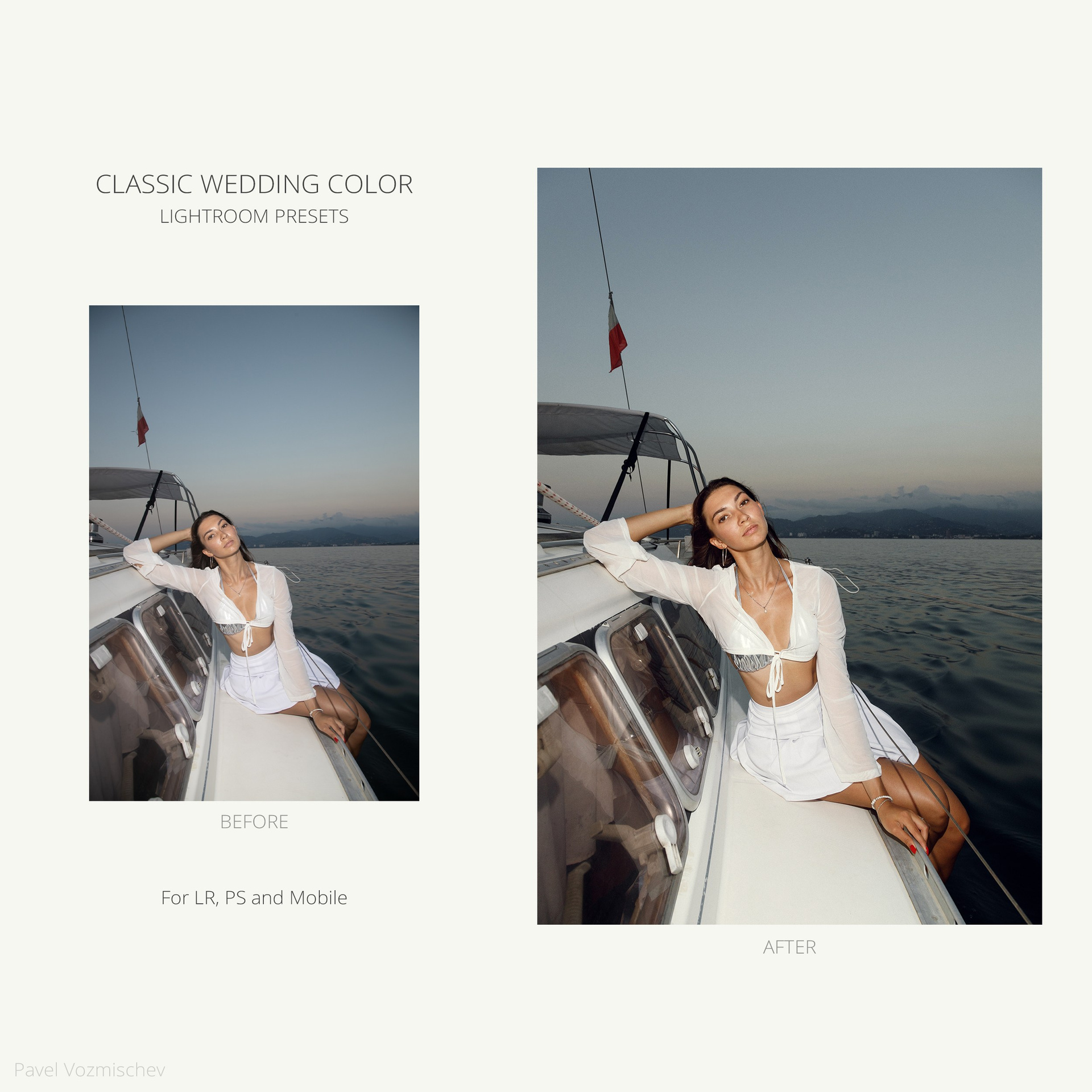 老钱风Lightroom预设10个自然极简调色滤镜 XMP/DNG格式手机电脑通用摄影后期ACR Pavel Vozmishchev - OLD MONEY Presets