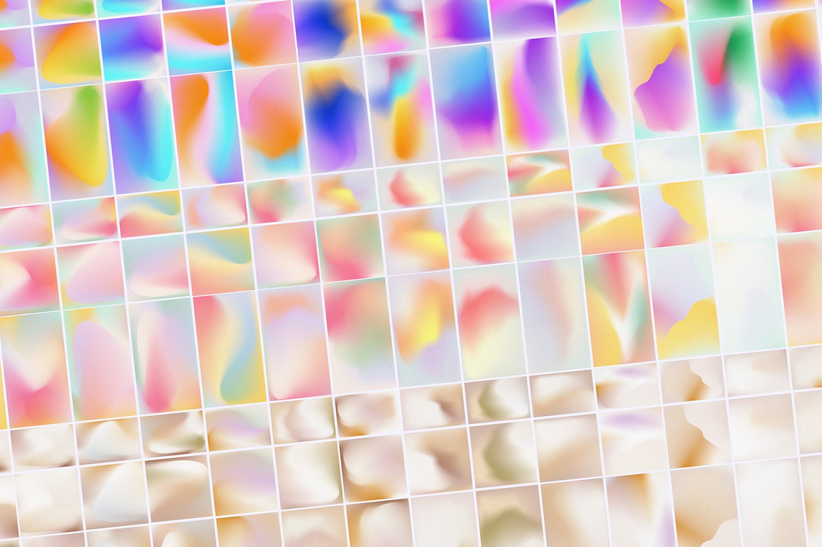 Sparrow and Snow - 安吉利斯复古渐变与形状Angeles Retro Gradients & Shapes