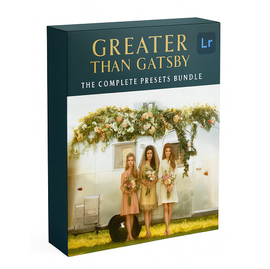 LR预设套装561个电影感调色滤镜 婚礼人像儿童摄影后期胶片风格Lightroom预设合集 Greater Than Gatsby - The Complete Presets Bundle