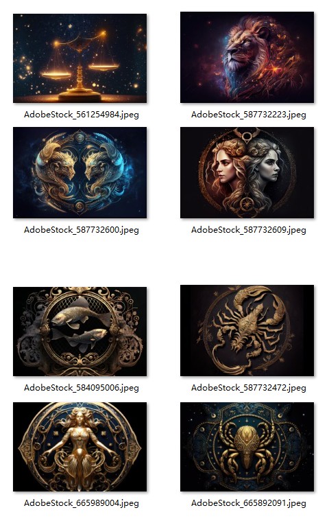 占星术 - 星座电脑背景壁纸手机平板背景壁纸