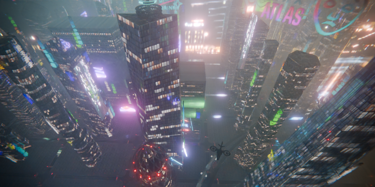 Blender插件-Icity v1.7.1 赛博朋克城市生成器 Blender几何节点插件 程序化快速创建未来都市场景