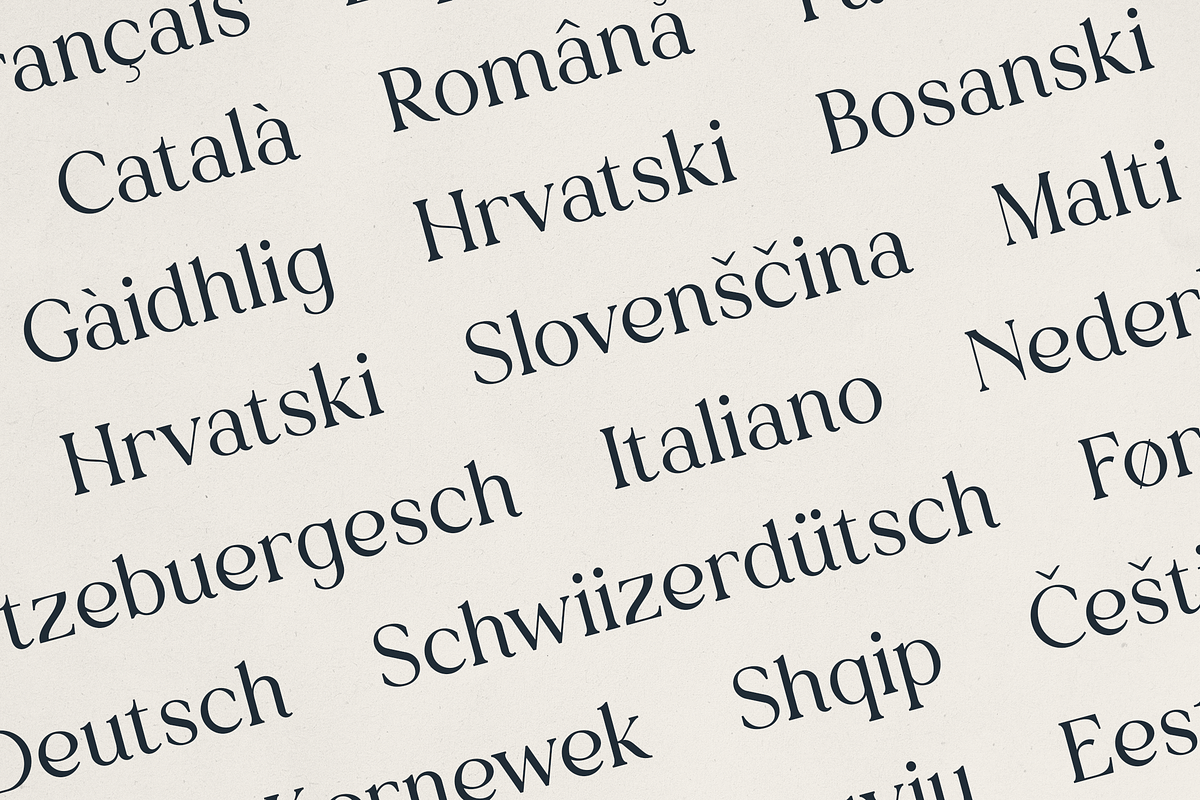 Vurnia优雅衬线字体 现代浪漫主义品牌标志包装编辑设计 多语言支持OTF/TTF英文字体 Vurnia – Elegant Serif Font