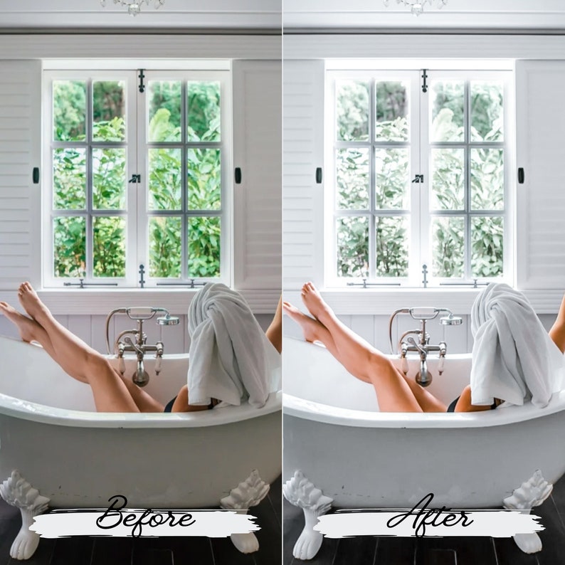 Lightroom预设 白色干净通透滤镜 10个手机DNG+电脑XMP预设 网红博主同款调色包