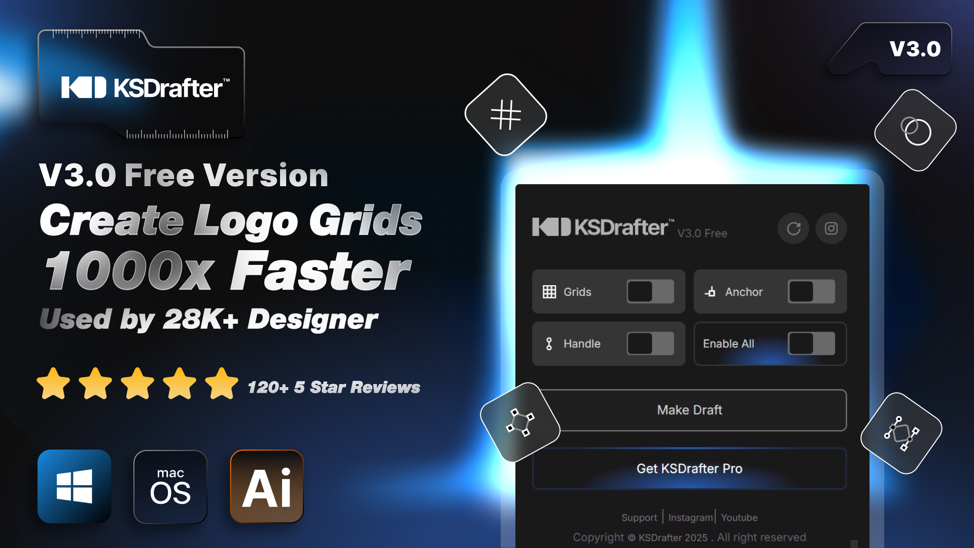 KSDrafter v2/v3 Adobe Illustrator 插件 [Win/Mac]