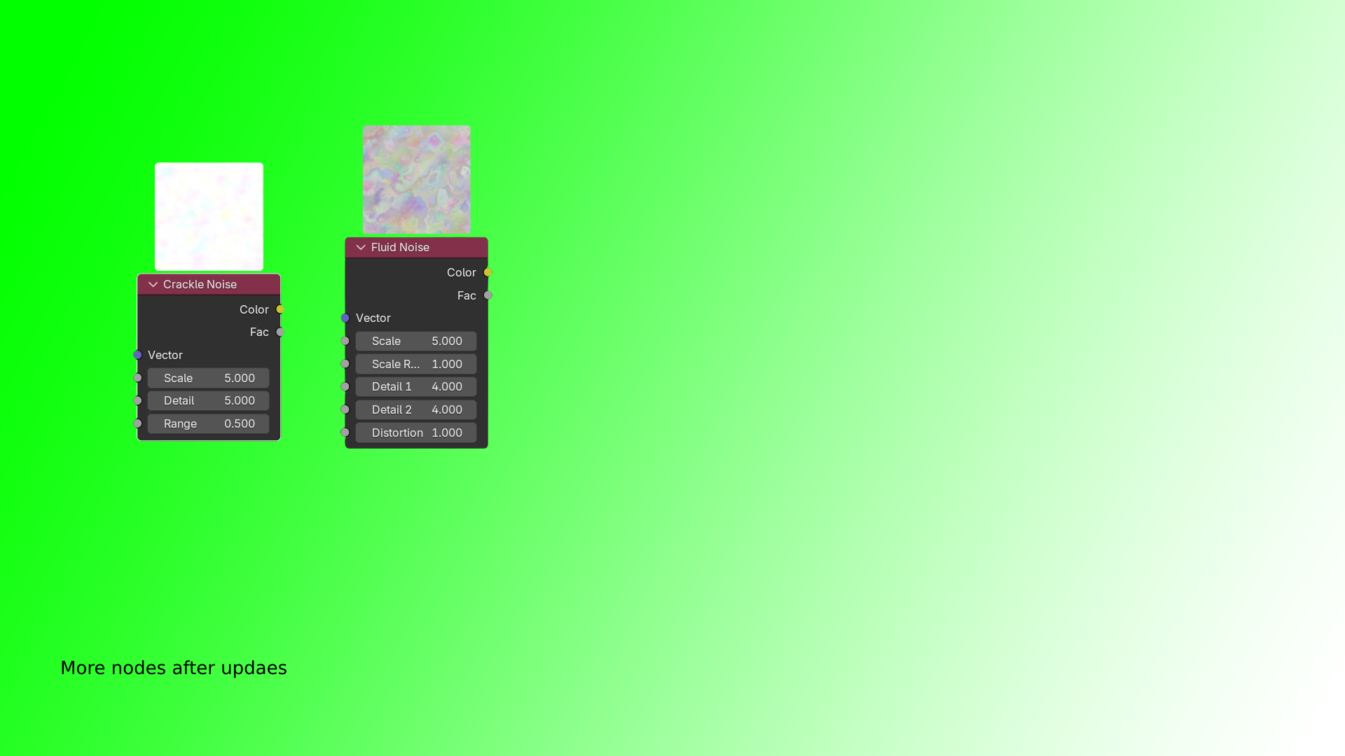 Blender噪声节点插件 Noise Nodes 13种高级材质节点 3D着色器 分形流体体素噪声生成