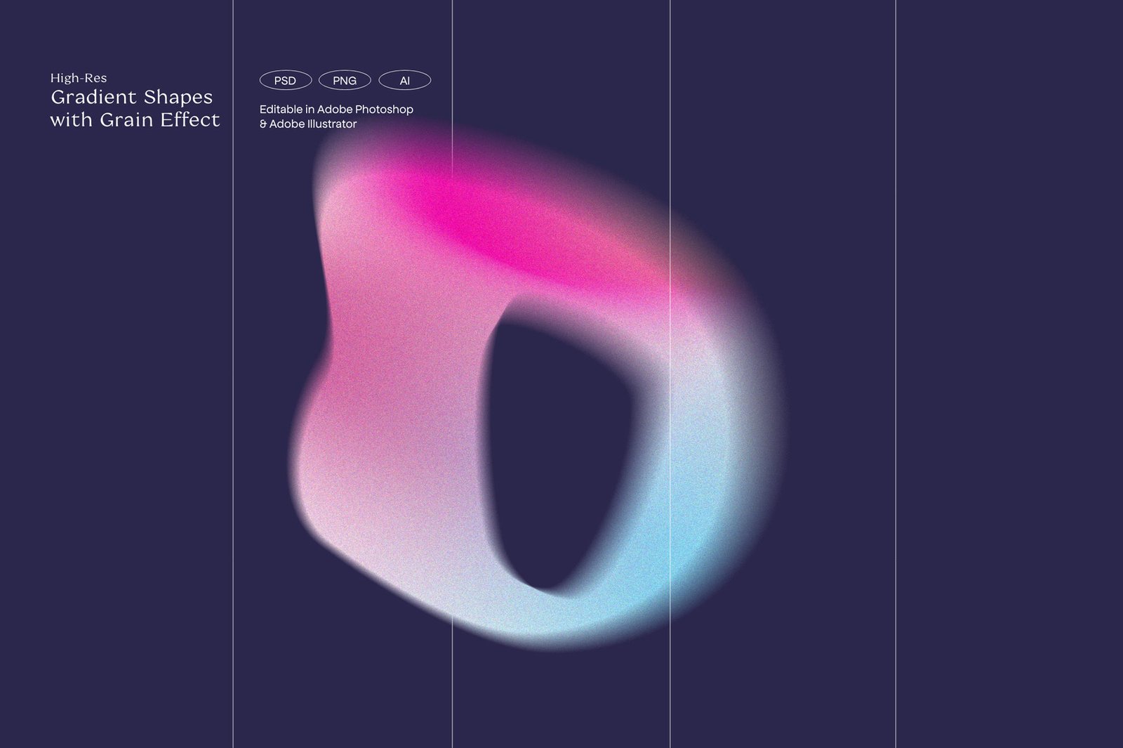 Sparrow and Snow - 安吉利斯复古渐变与形状Angeles Retro Gradients & Shapes
