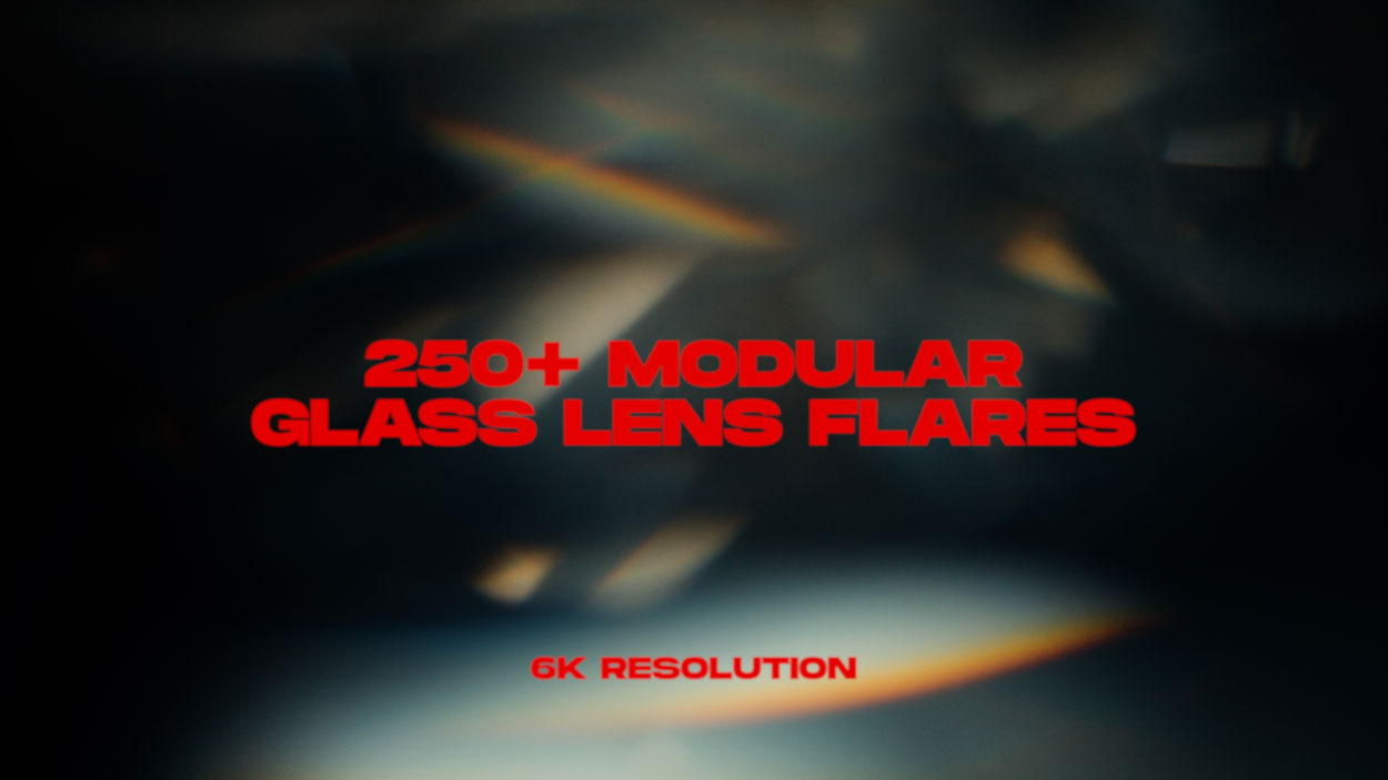 Sickboat玻璃镜头光晕叠加素材 6K分辨率 90+电影级玻璃光晕效果 支持视频与照片编辑 GLASS LENS FLARES (6K)