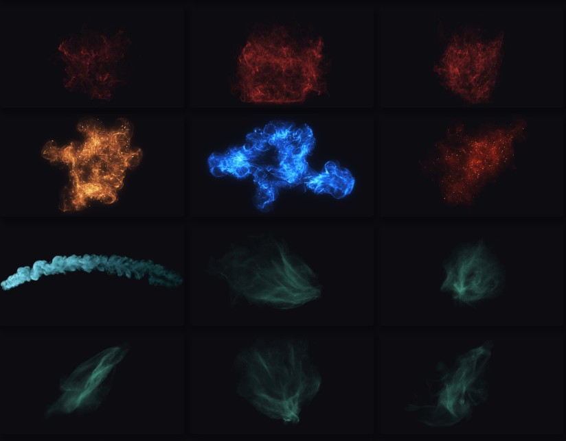 魔法烟火 137个4K视觉特效视频素材包 影视级绚丽光效粒子火焰烟花后期合成特效